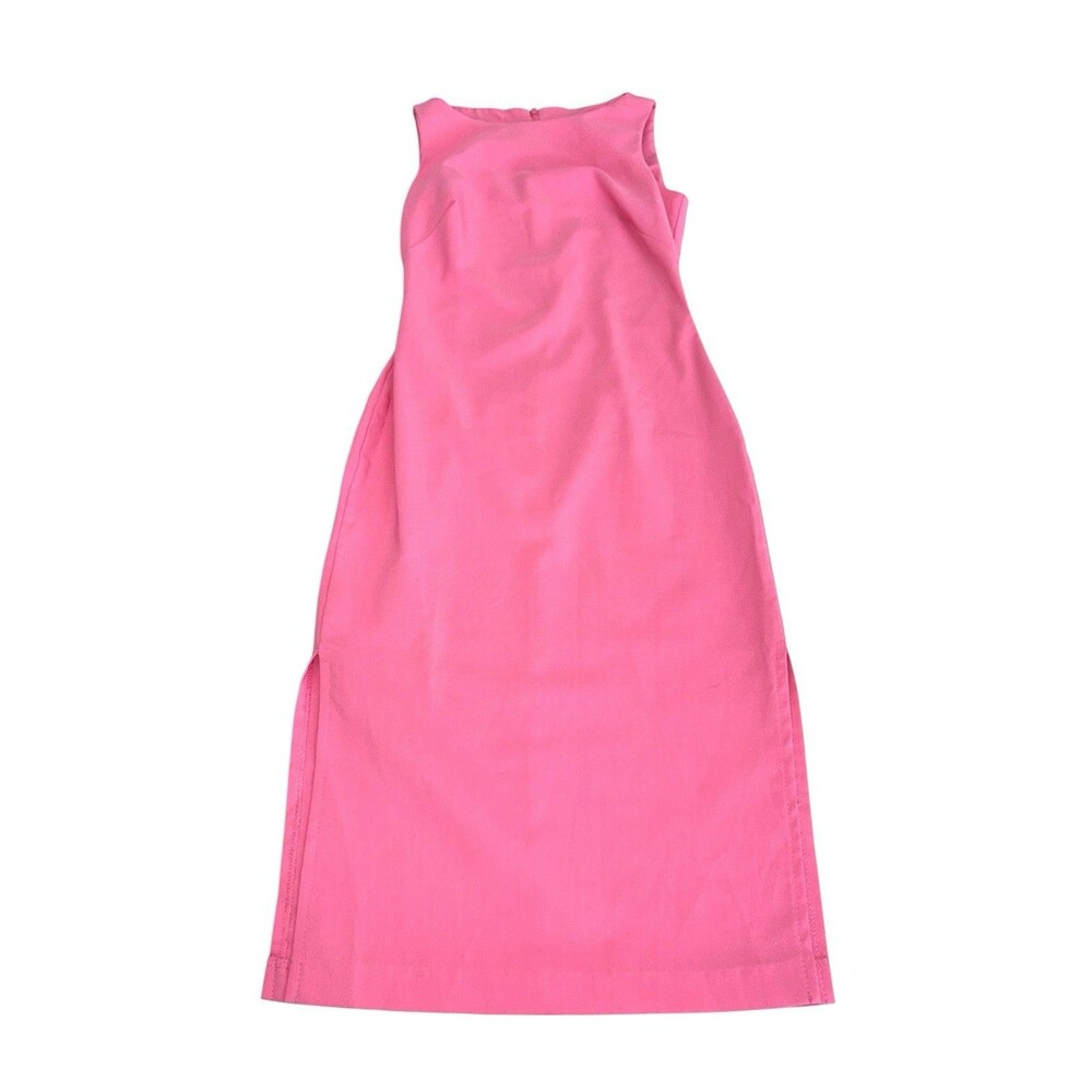 Y2K ZINC Pink Dress Midi Juniors 1 Womens XS Bridesmaid Valentine’s Day USA Made